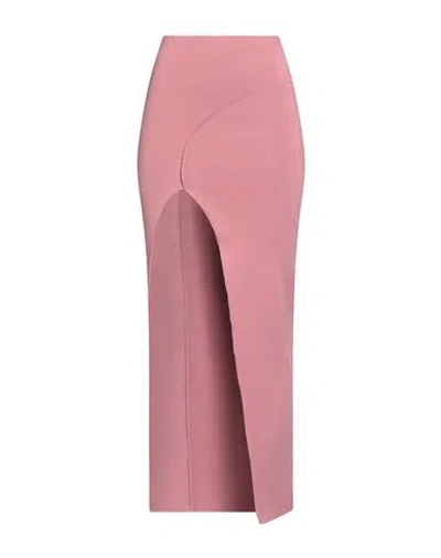 Rick Owens Woman Maxi Skirt Antique Rose Size S Viscose, Polyester, Polyamide, Elastane