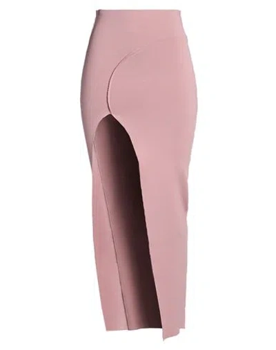 Rick Owens Woman Maxi Skirt Antique Rose Size S Viscose, Polyester, Polyamide, Elastane In Pink