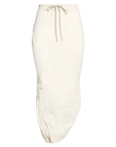 Rick Owens Woman Maxi Skirt Beige Size 10 Cotton