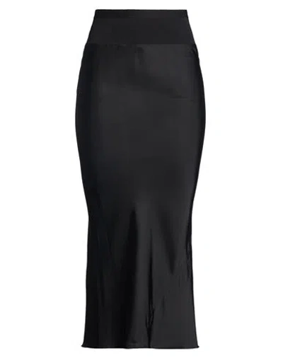 Rick Owens Woman Maxi Skirt Black Size 2 Acetate, Viscose In Blue