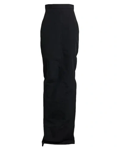 Rick Owens Woman Maxi Skirt Black Size 2 Polyester, Cotton