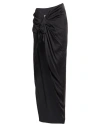 Rick Owens Woman Maxi Skirt Black Size 4 Acetate, Viscose