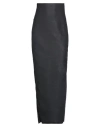 Rick Owens Woman Maxi Skirt Black Size 4 Cotton, Polyester, Rubber In Black