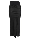 Rick Owens Jersey Midi Skirt In Black
