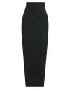 Rick Owens Woman Maxi Skirt Black Size 4 Virgin Wool, Elastane In Black