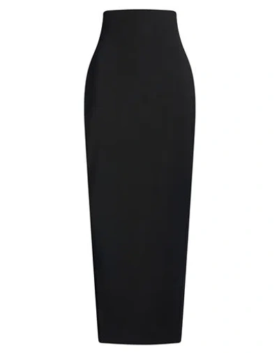 Rick Owens Woman Maxi Skirt Black Size 4 Virgin Wool, Polyamide, Elastane