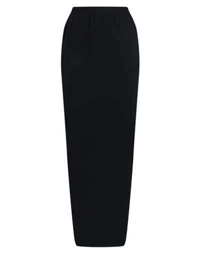Rick Owens Woman Maxi Skirt Black Size 4 Wool