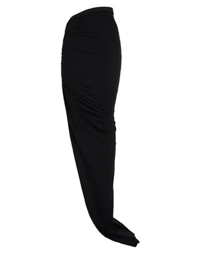 Rick Owens Woman Maxi Skirt Black Size 8 Cotton