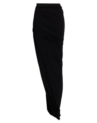 Rick Owens Woman Maxi Skirt Black Size 6 Cotton