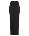 Rick Owens Woman Maxi Skirt Black Size 6 Virgin Wool, Cotton, Polyamide