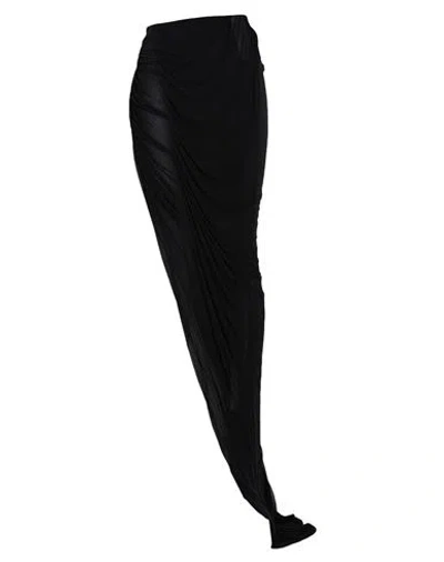 Rick Owens Woman Maxi Skirt Black Size 6 Viscose