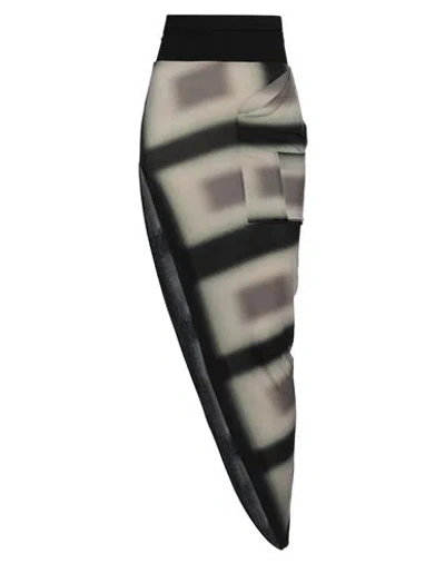 Rick Owens Woman Maxi Skirt Black Size 4 Fiberglass, Polyester, Polyurethane