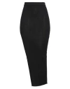 Rick Owens Woman Maxi Skirt Black Size M Virgin Wool, Polyamide, Elastane