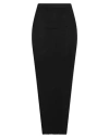 Rick Owens Womens Black Sacriskirt Ribbed Knitted Midi Skirt In Black