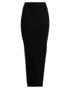 Rick Owens Woman Maxi Skirt Black Size S Wool, Nylon, Elastane In Black