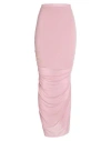 Rick Owens Woman Maxi Skirt Blush Size 8 Cupro, Elastane In Pink