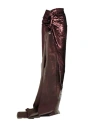 Rick Owens Woman Maxi Skirt Chocolate Brown Size 4 Silk, Polyester
