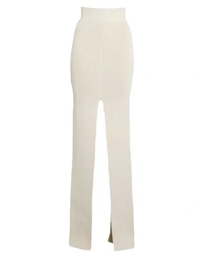 Rick Owens Woman Maxi Skirt Cream Size S Virgin Wool In White