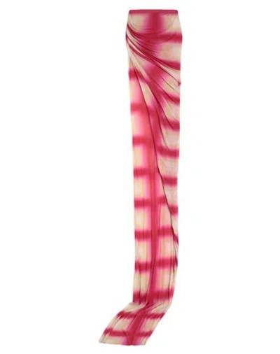 Rick Owens Woman Maxi Skirt Fuchsia Size 6 Viscose, Cotton, Polyamide In Pink