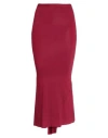 Rick Owens Woman Maxi Skirt Garnet Size 6 Cupro, Elastane In Red