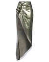 Rick Owens Woman Maxi Skirt Gold Size 4 Silk, Polyester In Gold