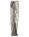 Rick Owens Woman Maxi Skirt Grey Size 2 Silk, Polyester
