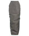 Rick Owens Woman Maxi Skirt Grey Size 6 Polyester