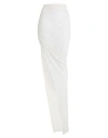 Rick Owens Woman Maxi Skirt Ivory Size 4 Cotton In White