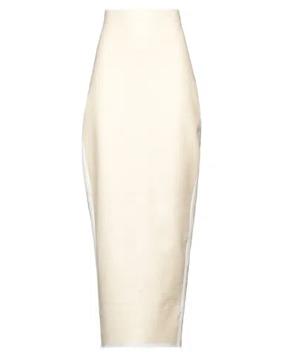 Rick Owens Long Skirts In White