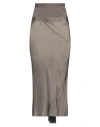 Rick Owens Calf Bias Midi Skirt In Beige