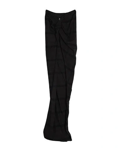 Rick Owens Woman Maxi Skirt Lead Size 6 Cotton In Grey