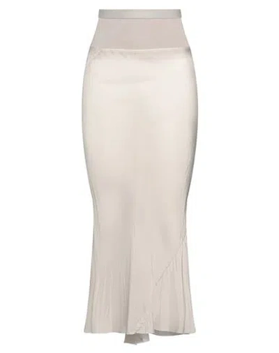 Rick Owens Off-white Divine Bias Midi Skirt In 08 Pearl