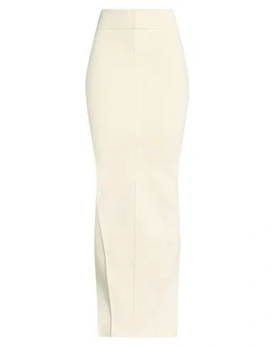 Rick Owens Woman Maxi Skirt Light Grey Size M Viscose, Polyester, Polyamide, Elastane In Neutral