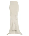 Rick Owens Woman Maxi Skirt Light Grey Size S Cashmere, Elastane, Wool In Grey