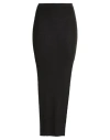 Rick Owens Woman Maxi Skirt Military Green Size L Virgin Wool, Polyamide, Elastane In Black