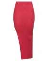 Rick Owens Woman Maxi Skirt Red Size Xs Virgin Wool, Polyamide, Elastane In Red