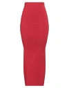 Rick Owens Woman Maxi Skirt Red Size S Viscose, Polyester, Polyamide, Elastane In Red