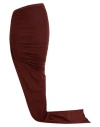 Rick Owens Woman Maxi Skirt Rust Size 4 Cotton In Red