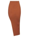 Rick Owens Woman Maxi Skirt Red Size Xs Virgin Wool, Polyamide, Elastane In Grey