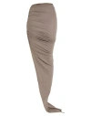 Rick Owens Woman Maxi Skirt Taupe Size 4 Cotton In Grey