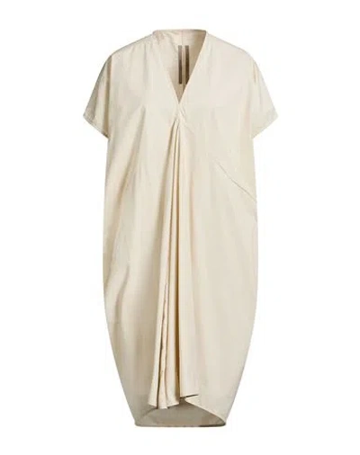 Rick Owens Woman Midi Dress Beige Size 8 Cotton In Neutral
