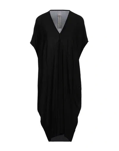 Rick Owens Woman Midi Dress Black Size 4 Cupro, Elastane In Black