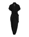 Rick Owens Woman Midi Dress Black Size 4 Viscose, Acetate In Black