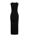 Rick Owens Woman Midi Dress Black Size L Viscose, Polyester In Black