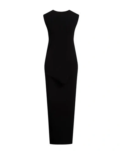 Rick Owens Woman Midi Dress Black Size L Viscose, Polyester