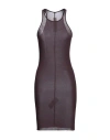 Rick Owens Woman Midi Dress Plum Size 4 Viscose, Silk In Purple