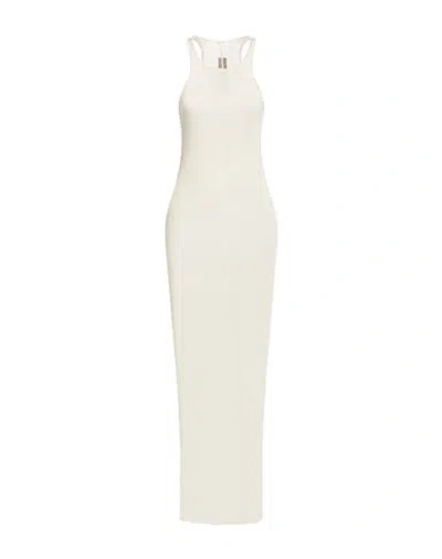 Rick Owens Woman Midi Dress Ivory Size 8 Viscose, Silk In White
