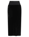 Rick Owens Woman Midi Skirt Black Size 6 Viscose, Silk