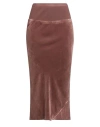 Rick Owens Woman Midi Skirt Khaki Size 4 Viscose, Silk In Brown