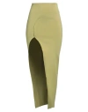 Rick Owens Woman Midi Skirt Lime Green Size S Viscose, Polyester, Polyamide, Elastane